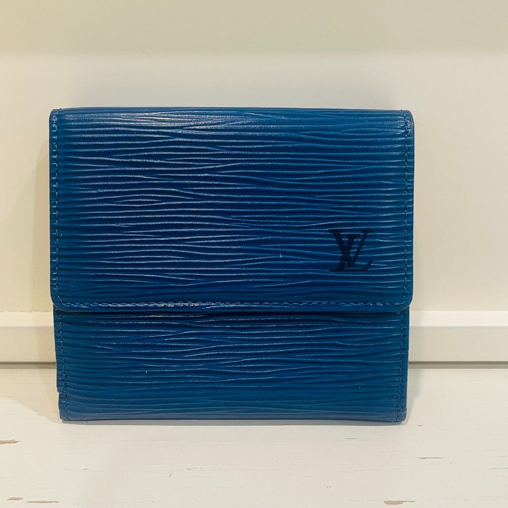 Vintage Louis Vuitton Elise Wallet – Toledo Blue Epi Leather
